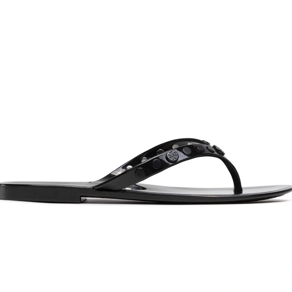 Tory Burch Studded Jelly Flip Flops